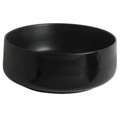 Раковина Artceram Cognac Quadro накладная без отверстий  цвет черный матовый COL004 17 00