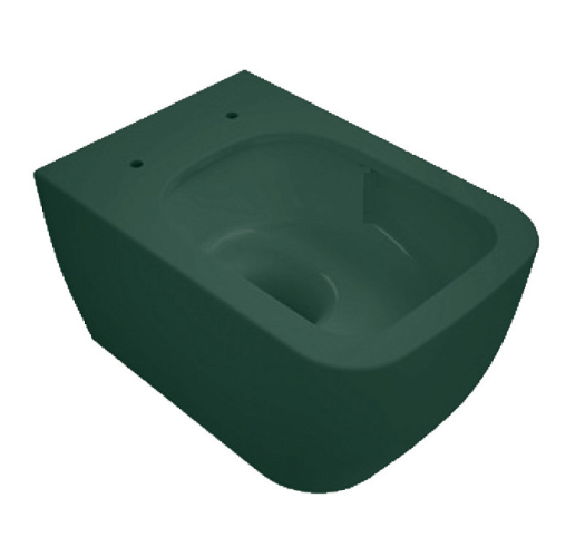 Унитаз Scarabeo TEOREMA 2.0 подвесной безободковый цвет зеленый матовый 5126/CL 55