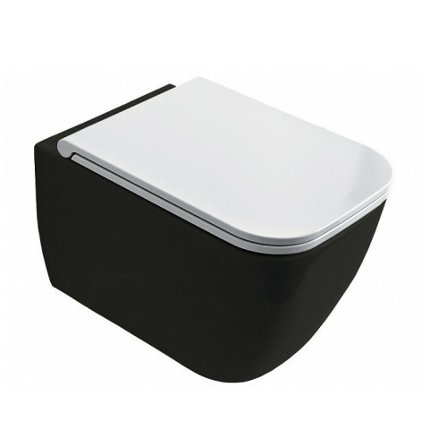 Унитаз Scarabeo TEOREMA 2.0 подвесной безободковый цвет лава матовая 5126/CL 37