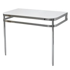 Консоль, Artceram, Azuley напольная/пристенная цвет белый/хром AZA003 71 01