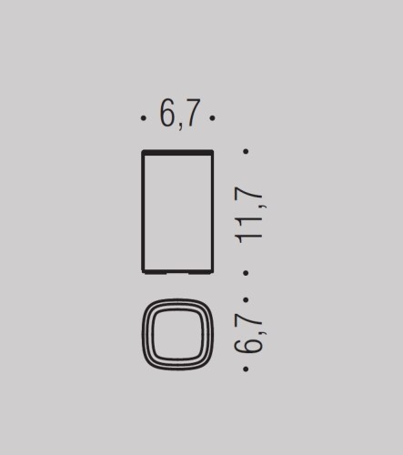 Стакан COLOMBO DESIGN TRENTA B3041 настольный