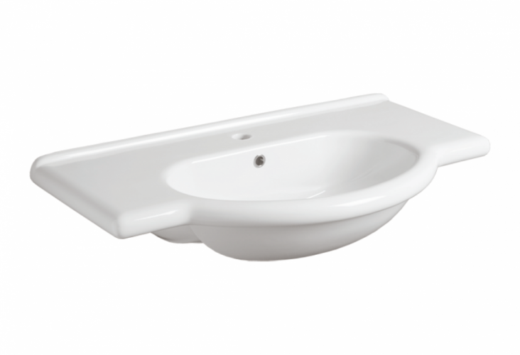 Раковина SIMAS LAVABI подвесная с одним отверстием и двумя намеченными консоль цвет белый TOP62