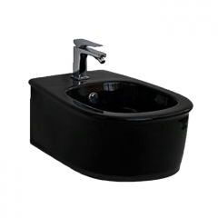 Биде Artceram Azuley подвесной с одним отверстием  цвет черный AZB001 03 00