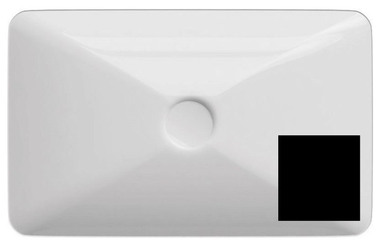 Раковина ISVEA SistemaY Clear накладная ШГВ 600*377*127 отверстия для смесителя отсутствуют цвет черный матовый