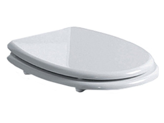 Сиденье с крышкой SIMAS LONDRA цвет белый бронза LO003BR