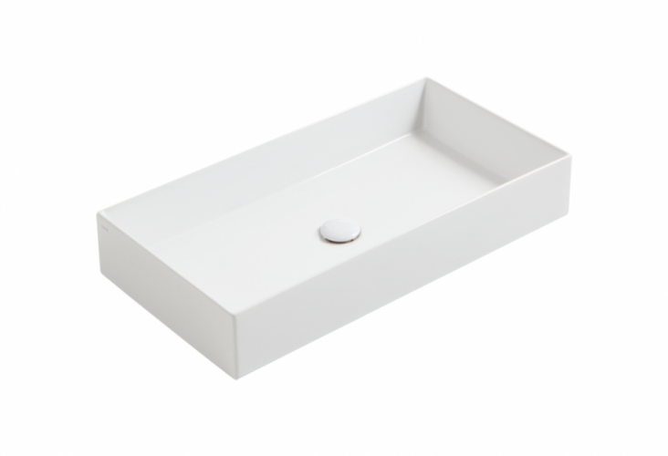 Раковина SIMAS AGILE накладная с одним отверстием эмалированная с 4 сторон цвет белый AG80