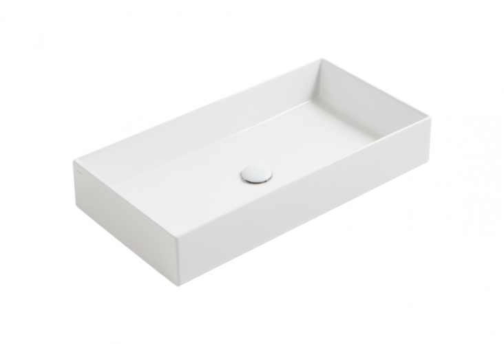 Раковина SIMAS AGILE накладная с одним отверстием эмалированная с 4 сторон цвет белый AG80