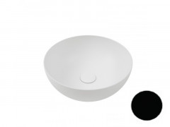 Раковина HATRIA HAPPY HOUR A0Y1VF02 накладная без отверстия без перелива цвет черный матовый