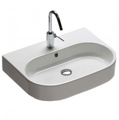 Раковина HATRIA AREA Y0UH01 подвесная с одним отверстием с переливом цвет белый