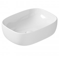 Раковина GALASSIA DREAM 7301 накладная с одним отверстием без перелива цвет белый глянцевый