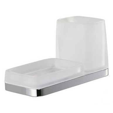 Стакан с мыльницей COLOMBO DESIGN TIME W4272 настенный