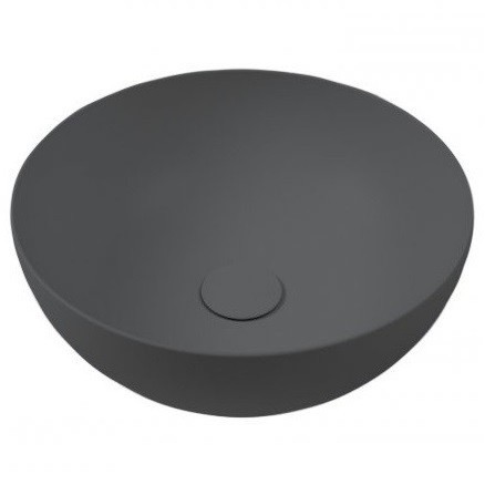 Раковина HATRIA HAPPY HOUR A0Y1VF08 накладная без отверстия без перелива цвет антрацит