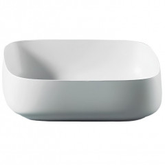 Раковина Artceram Cognac Quadro накладная без отверстий цвет белый  COL008 01 00