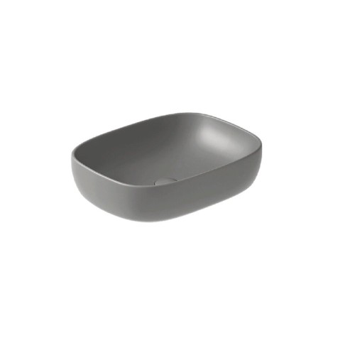 Раковина GALASSIA DREAM 7301GM накладная с одним отверстием без перелива цвет серый матовый