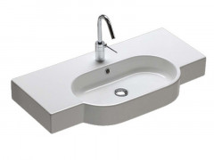 Раковина HATRIA AREA YXA001 подвесная с одним отверстием с переливом цвет белый