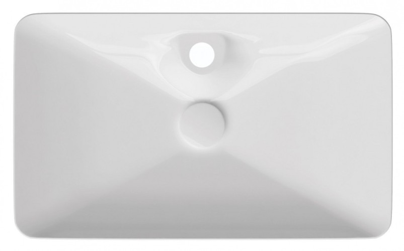 Раковина ISVEA SistemaY Clear накладная ШГВ 644*395*125 отверстия для смесителя 1 цвет белый матовый