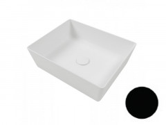 Раковина HATRIA HAPPY HOUR A0Y1VH02 накладная без отверстия без перелива цвет черный матовый