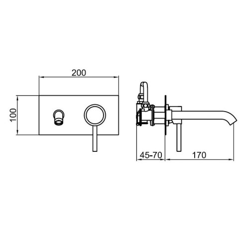 Смеситель для раковины Webert Elio EL830606015. хром