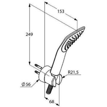 Душевой гарнитур KLUDI FIZZ 6765087-00