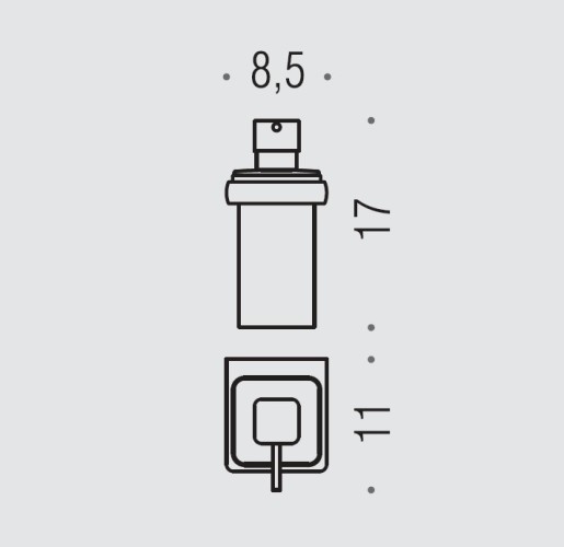 Дозатор COLOMBO DESIGN LULU B9321 настенный