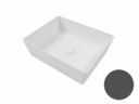 Раковина HATRIA HAPPY HOUR A0Y1VH08 накладная без отверстия без перелива цвет антрацит