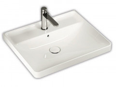 Раковина HATRIA CANALGRANDE Y1EJ01 подвесная с одним отверстием с переливом цвет белый