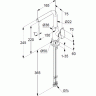Смеситель KLUDI PURE&STYLE 400240575 для раковины на одно отверстие высокий