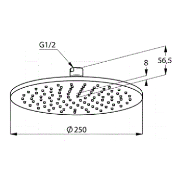 Верхний душ KLUDI A-QA 6432505-00