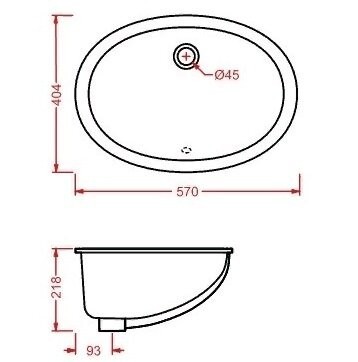Раковина Artceram Diana встраиваемая снизу без отверстий цвет белый DIL001 01 00