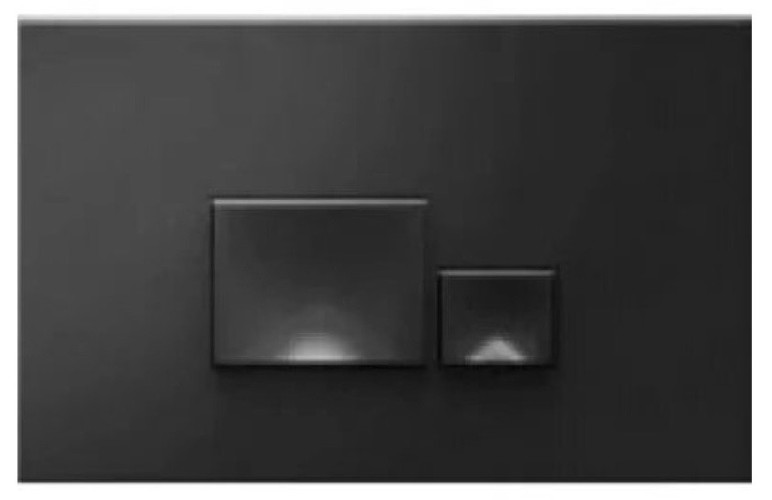 Клавиша смыва ISVEA Axis Piazza для унитаза ШГВ 246*26*164 цвет антрацит