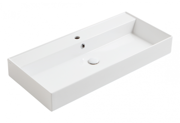 Раковина SIMAS AGILE подвесная или накладная с одним отверстием цвет белый AG101