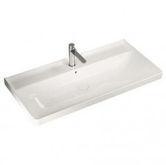Раковина HATRIA CANALGRANDE Y1EL01 подвесная с одним отверстием с переливом цвет белый