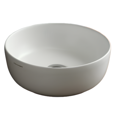 Раковина Scarabeo GLAM накладная без перелива без отверстий цвет белый матовый 1808 41