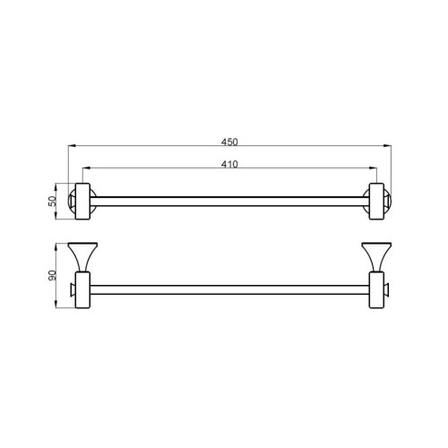 Полотенцедержатель Webert Opera OA500501065, бронза
