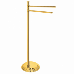 Стойка COLOMBO DESIGN HERMITAGE B3338.GOLD с полотенцедержателем двойным