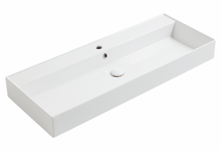 Раковина SIMAS AGILE подвесная или накладная с одним отверстием цвет белый AG121