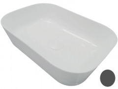 Раковина HATRIA HAPPY HOUR A0Y2A008 накладная без отверстия без перелива цвет антрацит