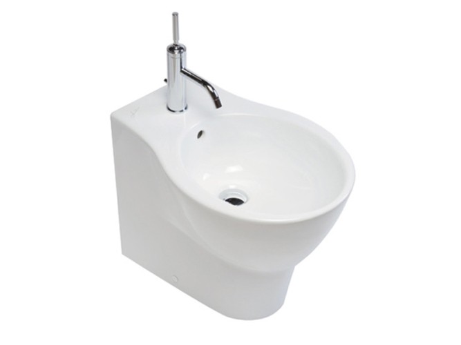 Биде HATRIA NIDO Y0QW01 напольное цвет белый