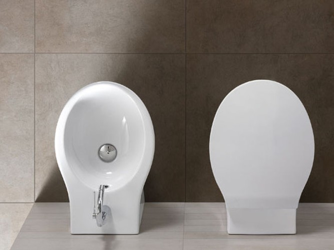 Биде HATRIA NIDO Y0QW01 напольное цвет белый