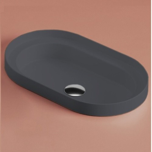 Раковина Artceram Fuori Scala встраиваемая сверху/на консоль без отверстий цвет Blue denim TFL033 37 00