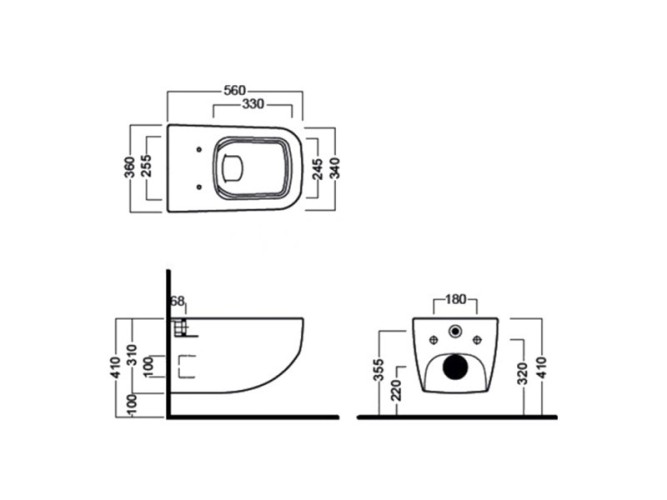 Комплект унитаз HATRIA NEXT Y1F101 Y1F301 подвесной безободковый с сиденьем с крышкой с плавным опусканием цвет белый