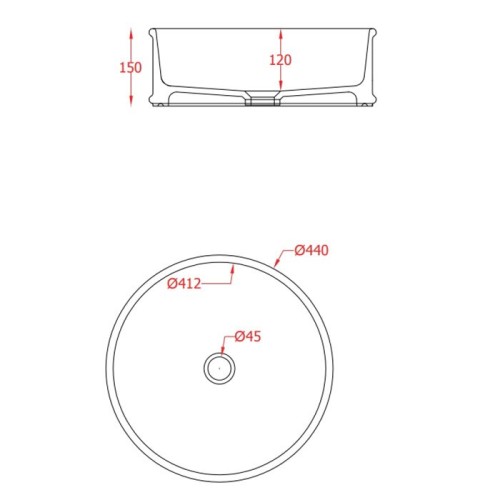 Раковина Artceram Atelier накладная без отверстий цвет черный матовый ATL001 17 00
