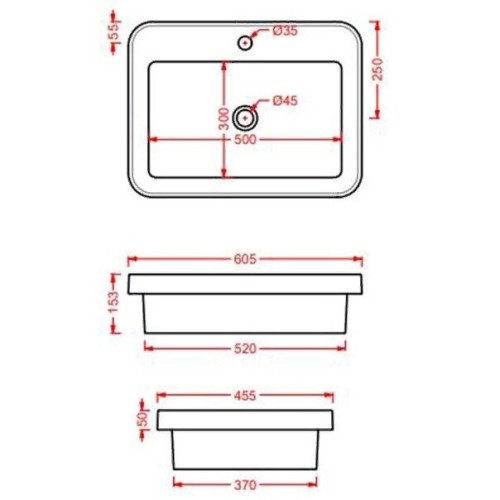 Раковина Artceram Fuori Scala встраиваемая сверху/на консоль с одним отверстием цвет белый TFL034 01 00