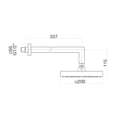 Верхний душ Webert AC0840010, золото