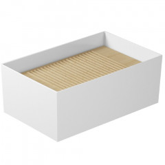 Раковина GALASSIA MEG11 PRO 5484 хозяйственная подвесная или накладная без отверстий цвет белый глянцевый