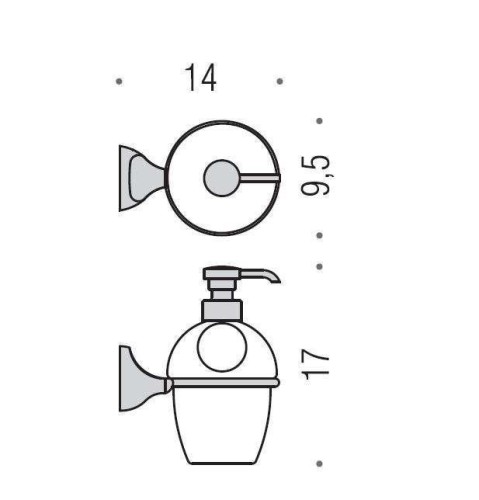 Дозатор COLOMBO DESIGN MELO B9306 настенный