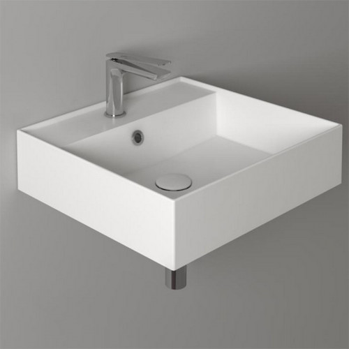 Раковина SIMAS AGILE подвесная или накладная с одним отверстием цвет белый AG51