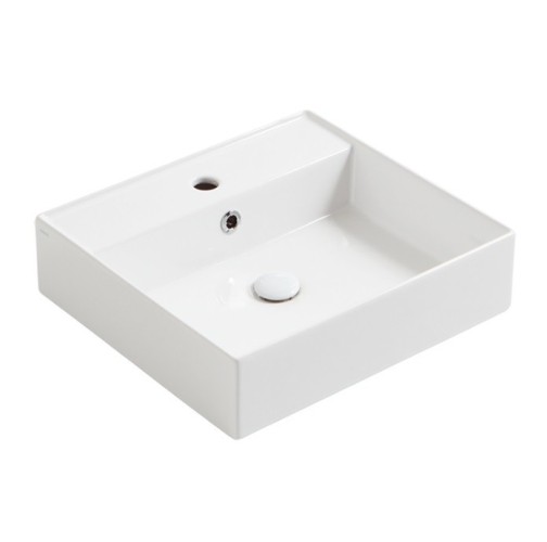 Раковина SIMAS AGILE подвесная или накладная с одним отверстием цвет белый AG51