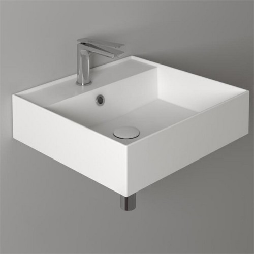 Раковина SIMAS AGILE подвесная или накладная с одним отверстием цвет белый AG51