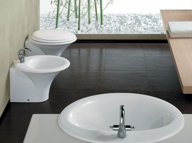 Биде HATRIA SCULTURE YR4201 напольное цвет белый